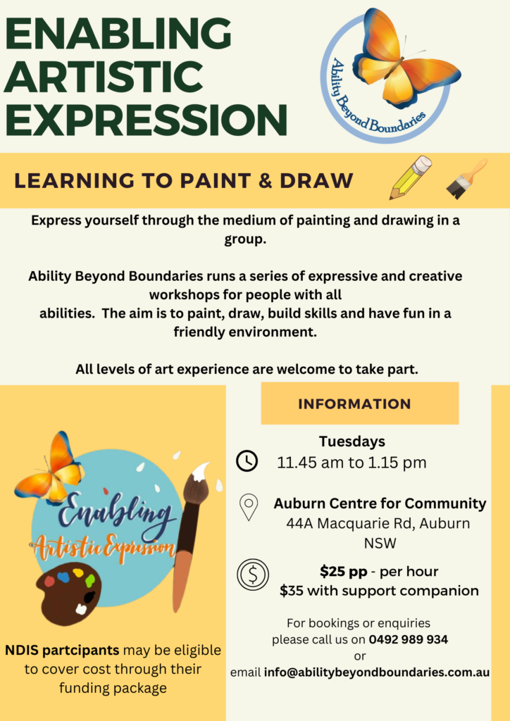 Enabling Artistic Expression Flyer